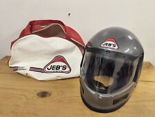 Usado, Casco de motocicleta JEBS Turbo Time vintage cara completa talla mediana 57 gris con bolsa segunda mano  Embacar hacia Argentina