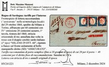 1860 ottobre c.20 usato  Montelupo Fiorentino