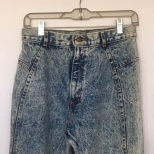 Jeans azul vintage chique lavagem ácida lápis perna 11, usado comprar usado  Enviando para Brazil