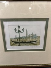 Signed print venice for sale  LLANDYSUL