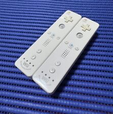 Używany, Pilot zdalnego sterowania Nintendo Wii biały zestaw 2 szt. Testowany przez OEM Remote Motion Plus na sprzedaż  Wysyłka do Poland
