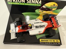 Minichamps 1/43 Ayrton Senna 1987 McLaren Honda MP4/3 Mule carro de teste Marlboro comprar usado  Enviando para Brazil