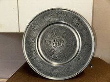 Piatto peltro adamo usato  Zuglio