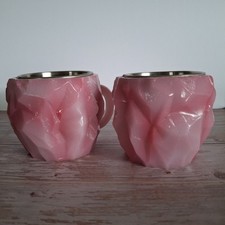 Usado, Conjunto de caneca de café resina cristal mineral gema rosa alça latte chá café presente 6 oz comprar usado  Enviando para Brazil