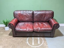 Vintage red leather for sale  FAKENHAM