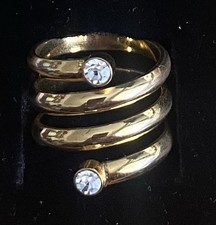 Modeschmuck spiralring goldfar gebraucht kaufen  Sprockhövel
