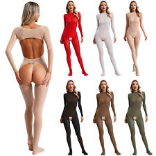 Macacão feminino transparente sem encosto sem virilha meia-calça bodystocking comprar usado  Enviando para Brazil