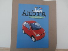 Ligier ambra brochure. for sale  HUNTINGDON