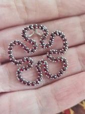 Silver garnet pendant for sale  BIRMINGHAM