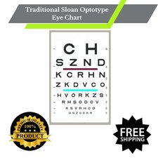 Gráfico de olhos tradicional Sloan Optótipo comprar usado  Enviando para Brazil