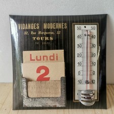 Ancien thermomètre calendrier d'occasion  Boussac