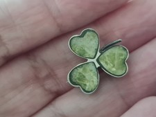 Silver shamrock brooch for sale  BIRMINGHAM
