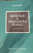 manuale procedura penale tonini usato  Firenze