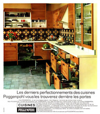 Anuncio impreso de cocinas Poggenpohl 1970, gabinetes de diseño de cocina anuncio impreso francés retro segunda mano  Embacar hacia Argentina