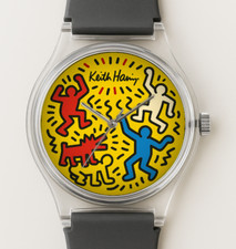 Relógio de pulso Keith Haring David Hockney KAWS Basquiat RETNA Pop Art presente comprar usado  Enviando para Brazil