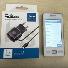 Samsung Star II (GT-S5260) top Zustand, Händler, Garantie, Accu Neu Weiss comprar usado Samsung Star II (GT-S5260) top Zustand, Händler, Garantie, Accu Neu Weiss comprar usado  Enviando para Brazil