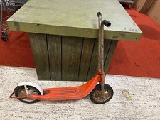 Antigo Rádio 5 Push scooter 2 rodas laranja branco com quebra de pé testado funciona comprar usado  Enviando para Brazil