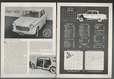 1963 FIAT 1100 teste de estrada, sedã Fiat, fotos de especificações de informações, usado comprar usado  Enviando para Brazil