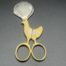 Tesoura de latão vintage Dreizack Soligen Alemanha galo cortador de ovos de galinha comprar usado  Enviando para Brazil