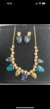 Blue silver necklace for sale  LONDON