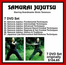 SAMURAI JUJUTSU 7 DVD Set Training series w Shoto Tanemura  panther productions comprar usado  Enviando para Brazil