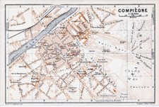 Compiègne 1924 stadtplan gebraucht kaufen  Berlin