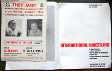 Wrestling progs 1960 for sale  BURY ST. EDMUNDS