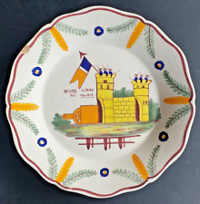 Quimper assiette patriotique d'occasion  Véron