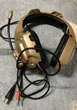 Fone de Ouvido para Jogos Bugha Edição Limitada LED Dourado Plus Adaptador de Fio comprar usado  Enviando para Brazil