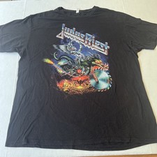 Nova Camisa Autêntica JUDAS PRIEST Logotipo de Banda Painkiller Tour 2XL Preta comprar usado  Enviando para Brazil