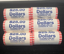 Rolo embrulhado em banco de US$ 1 Zachary Taylor B/U 25 moedas. Lote de 6 comprar usado  Enviando para Brazil
