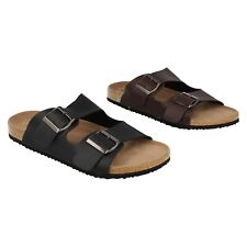 Hombres Dos Hebilla Ajustable Open Toe Pantuflas/ Sandalias/Deslizables: A0R064 comprar usado  Enviando para Brazil