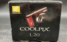 CÂMERA DIGITAL COOLPIX NIKON L20 (VERMELHA, 10MP, NOVA NA CAIXA) comprar usado  Enviando para Brazil