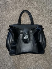 Bolsa de couro preta Jean Paul Gaultier vintage usada para acabamento brilhante comprar usado  Enviando para Brazil