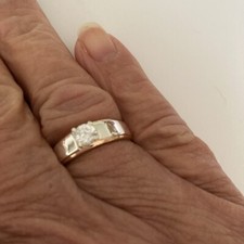 Damenring 585rg gestempelt gebraucht kaufen  Neuss