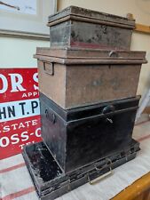 Antique tin storage for sale  ROSS-ON-WYE