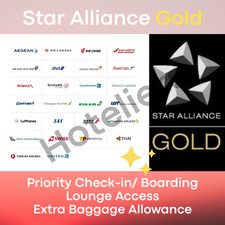 Status Star Alliance Gold por 120 dias, check-in/embarque prioritário, acesso ao lounge comprar usado  Enviando para Brazil