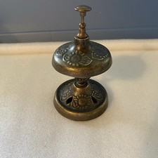 Lindo balcão de serviço vintage girassol design floral latão loja Ding-Ding Bell, usado comprar usado  Enviando para Brazil