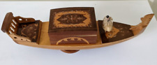 Vintage wooden inlaid for sale  PUDSEY