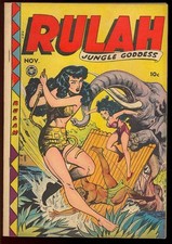 Rulah Jungle Goddess #20 Nice Good Girl Cover Golden Age Fox Comic 1948 Muito Bom+ comprar usado  Enviando para Brazil