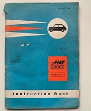 Usado, Fiat 600 Type 140 Instruction book 2nd Edition 1959 USO E MANUTENZIONE  comprar usado  Enviando para Brazil
