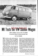 1955 VW 'Kombi' Station Wagon Vintage McCahill Motor Car Road Test Report /83xxx comprar usado  Enviando para Brazil