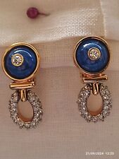 Swarovski orecchini blu usato  Vitorchiano
