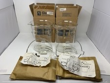 Copo de vidro vintage Pyrex laboratório 3000 ml com cabo alças de aço inoxidável #1010 comprar usado  Enviando para Brazil