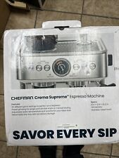 Máquina de café espresso Chefman Crema Supreme com moedor cônico de rebarba comprar usado  Enviando para Brazil