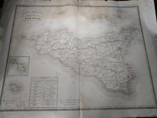 Sicilia grande carta usato  Messina