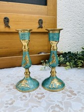 Paire bougeoirs vintage d'occasion  Le Grand-Lucé