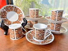Porcelana Demitasse chá expresso 6 xícaras e pires conjuntos novo na caixa chinês comprar usado  Enviando para Brazil