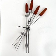 Espetos de madeira oval Mr. Bar-B-Q com ponta dupla, 4 peças 14” cozinha ao ar livre, usado comprar usado  Enviando para Brazil