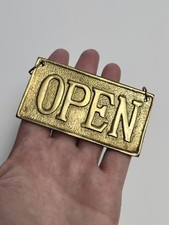 Usado, Decoração vintage pequena de latão aberta porta fechada amortecedor lareira comprar usado  Enviando para Brazil